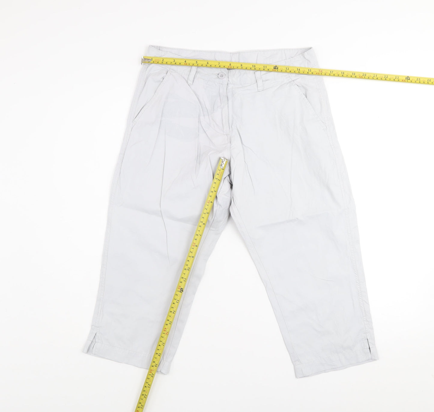 Mountain Warehouse Women’s Grey Capri Trousers Size 10 Lightweight Casual