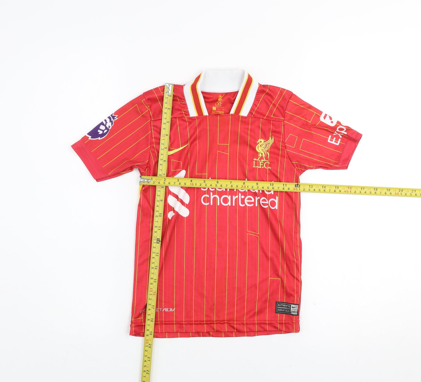 Nike Liverpool FC Boys Red Short Sleeve Collared Football Jersey 4 Years