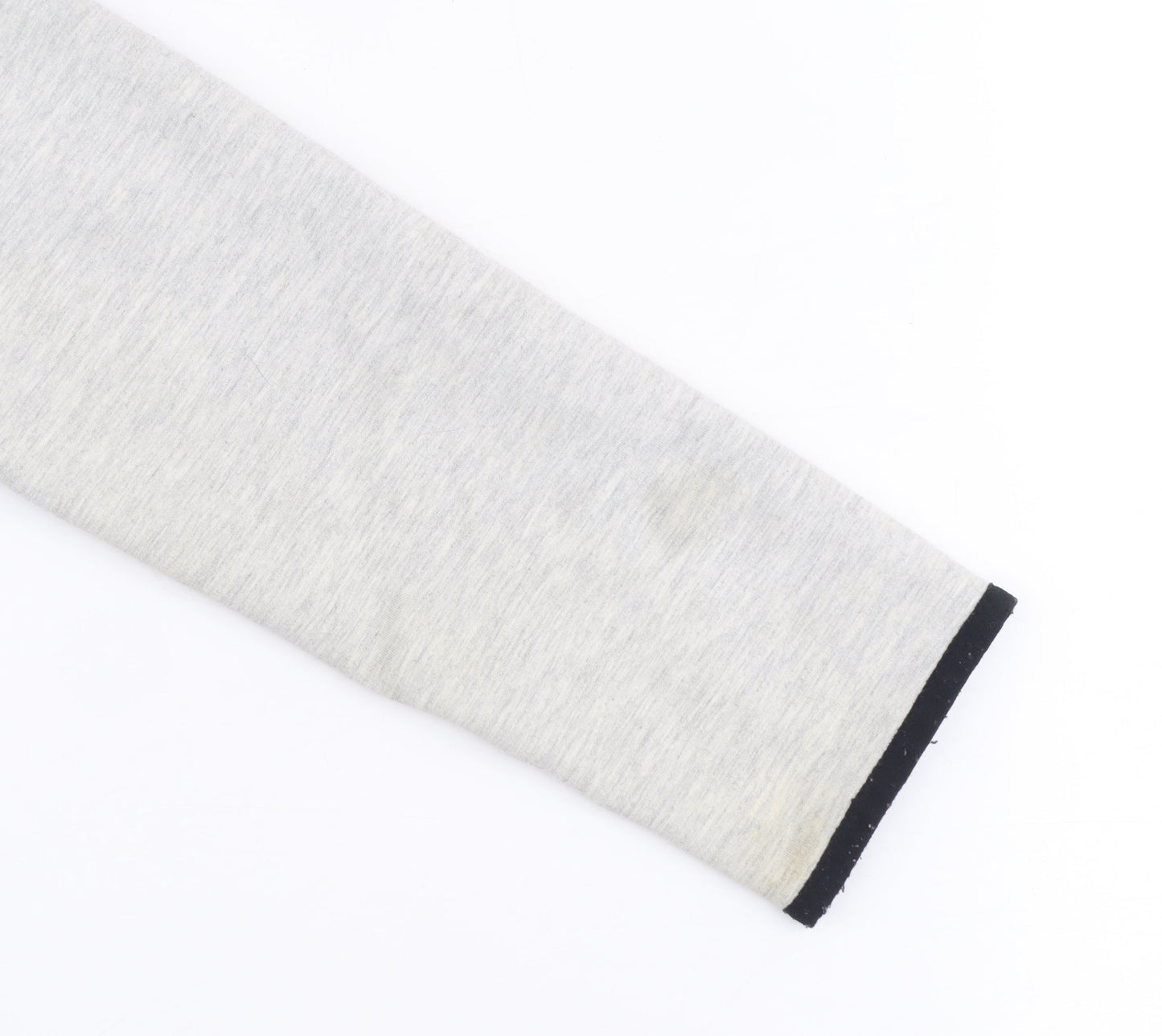 Diesel Women Grey Hoodie Large 1/4 Zip Lined Cotton Blend Hooded Sweatshirt