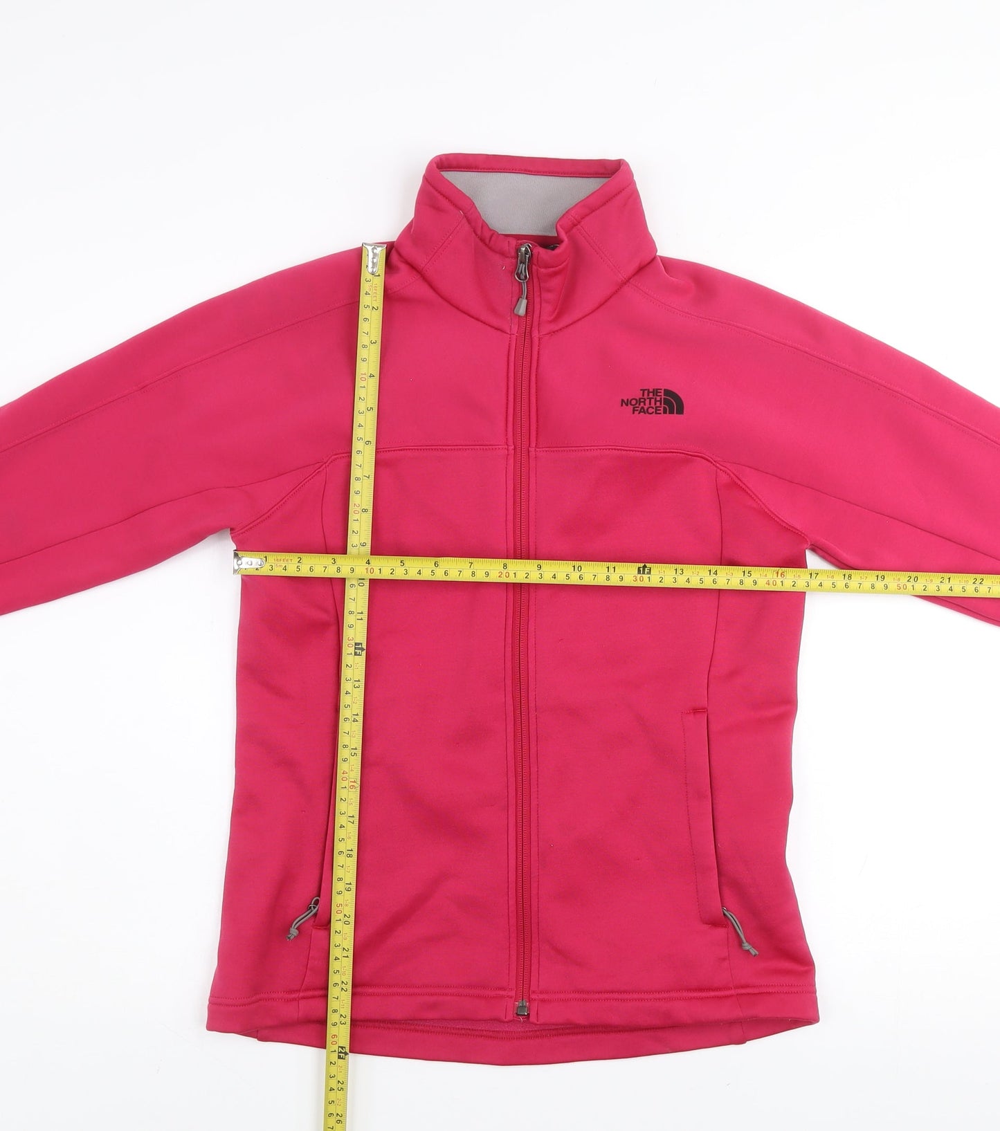 The North Face Womens Pink Full Zip Fleece Jacket Size S
