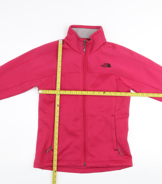 The North Face Womens Pink Full Zip Fleece Jacket Size S