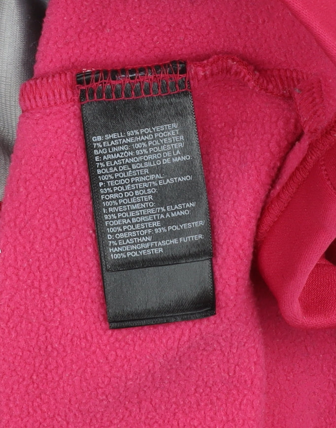 The North Face Womens Pink Full Zip Fleece Jacket Size S