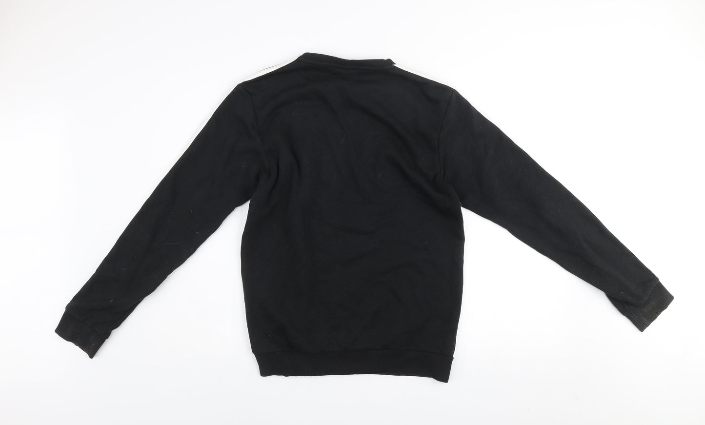 Adidas Mens Black Pullover Sweatshirt Small Crew Neck