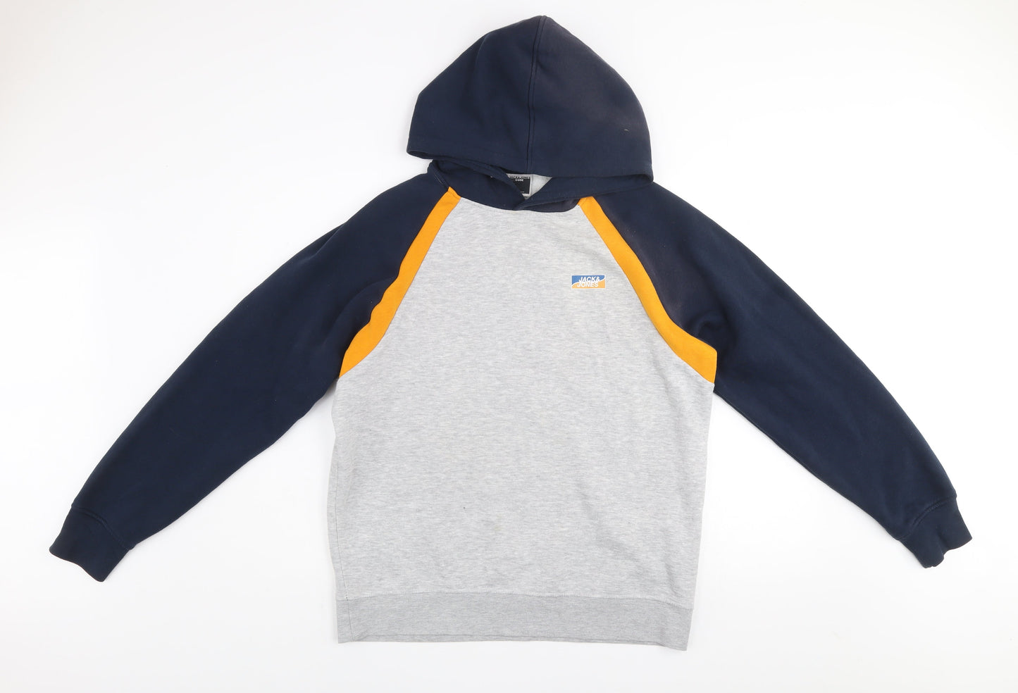 Jack & Jones Men's Grey Pullover Hoodie XL