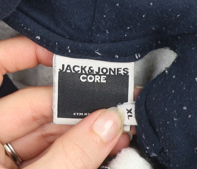 Jack & Jones Men's Grey Pullover Hoodie XL