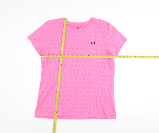 Under Armour Men’s Pink Lightweight T-Shirt L Gym Training Top