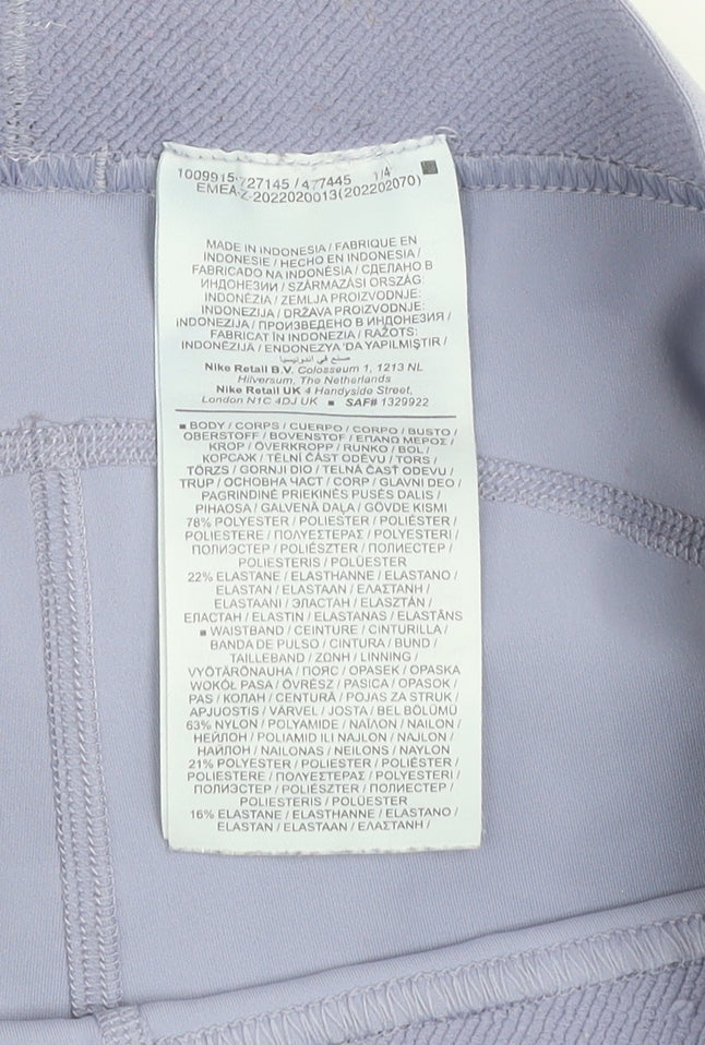 Nike Pro Womens Purple Compression Shorts Size S Dri-FIT Activewear