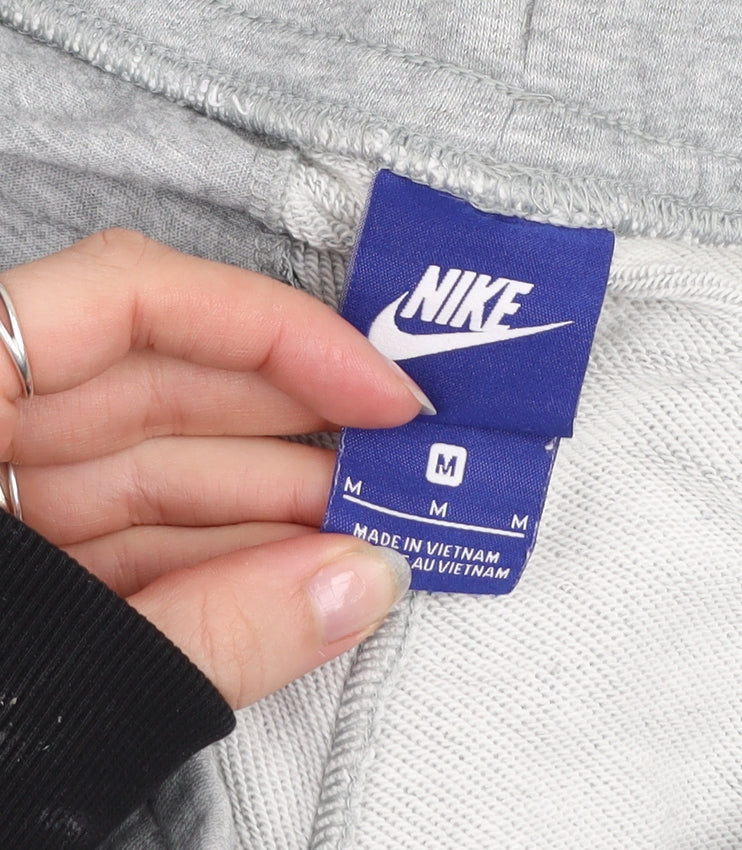 Nike Men's Grey Jogger Trousers M Regular Fit Cotton Blend