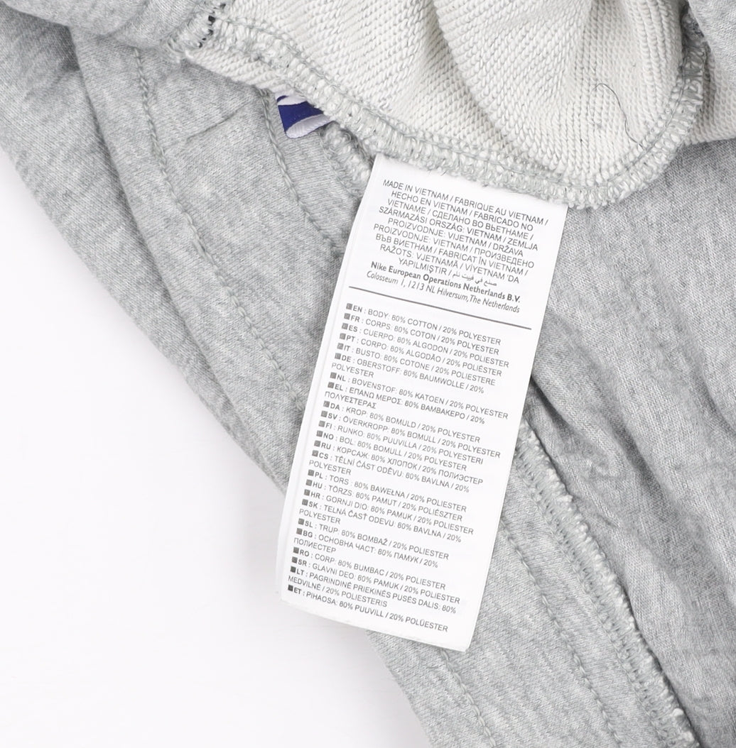 Nike Men's Grey Jogger Trousers M Regular Fit Cotton Blend