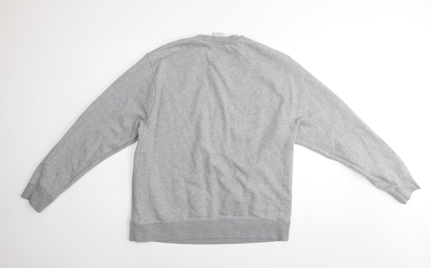 Nike Mens Grey Logo Pullover Sweatshirt L Regular Fit Fleece