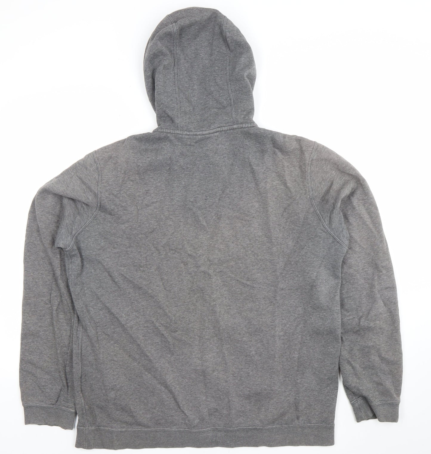 Nike Men's Grey Full Zip Hoodie L Sportswear Hooded Sweatshirt