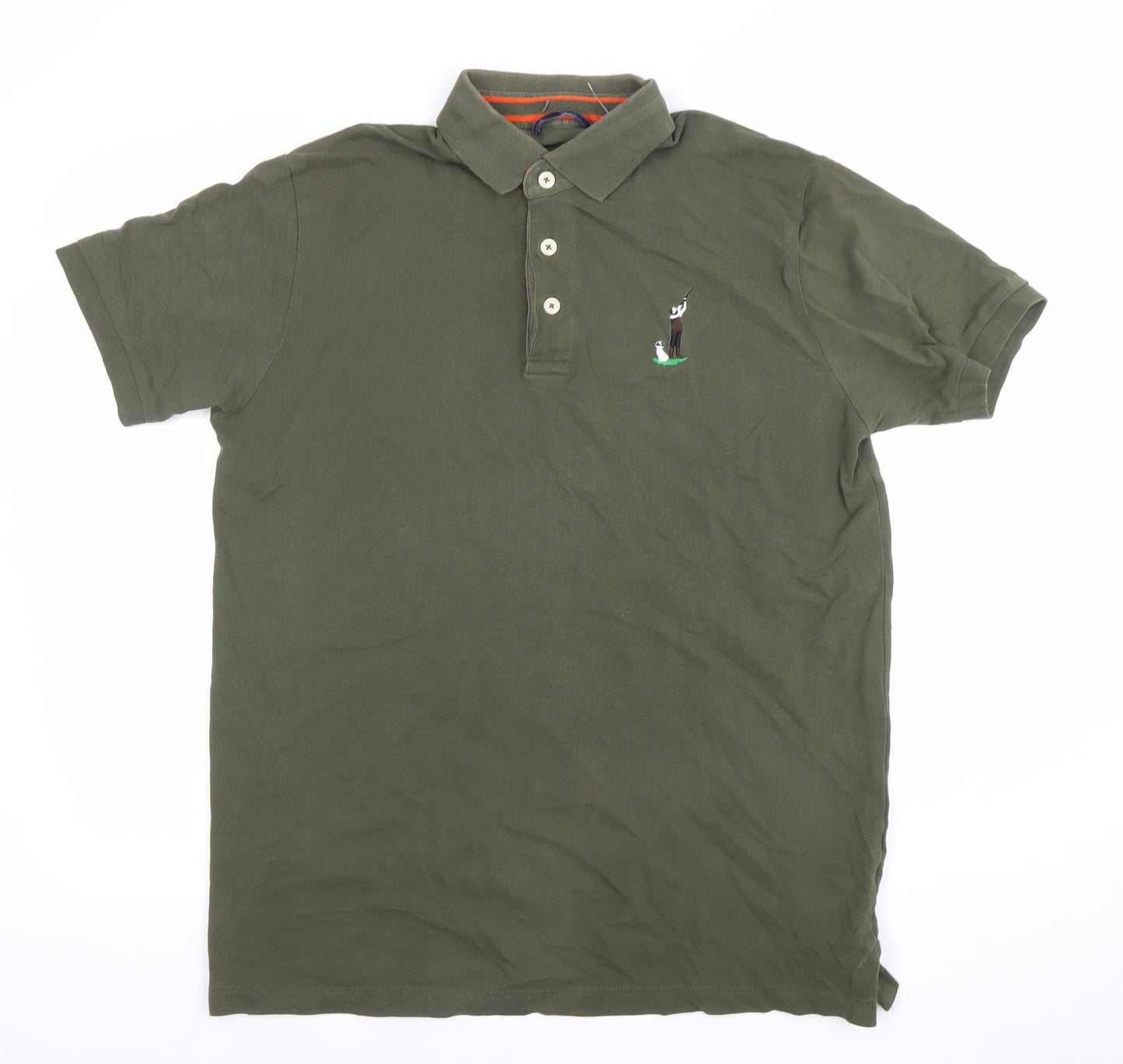 Typhoon Polo Country Clothing Green Men's M Cotton Golf Polo Shirt