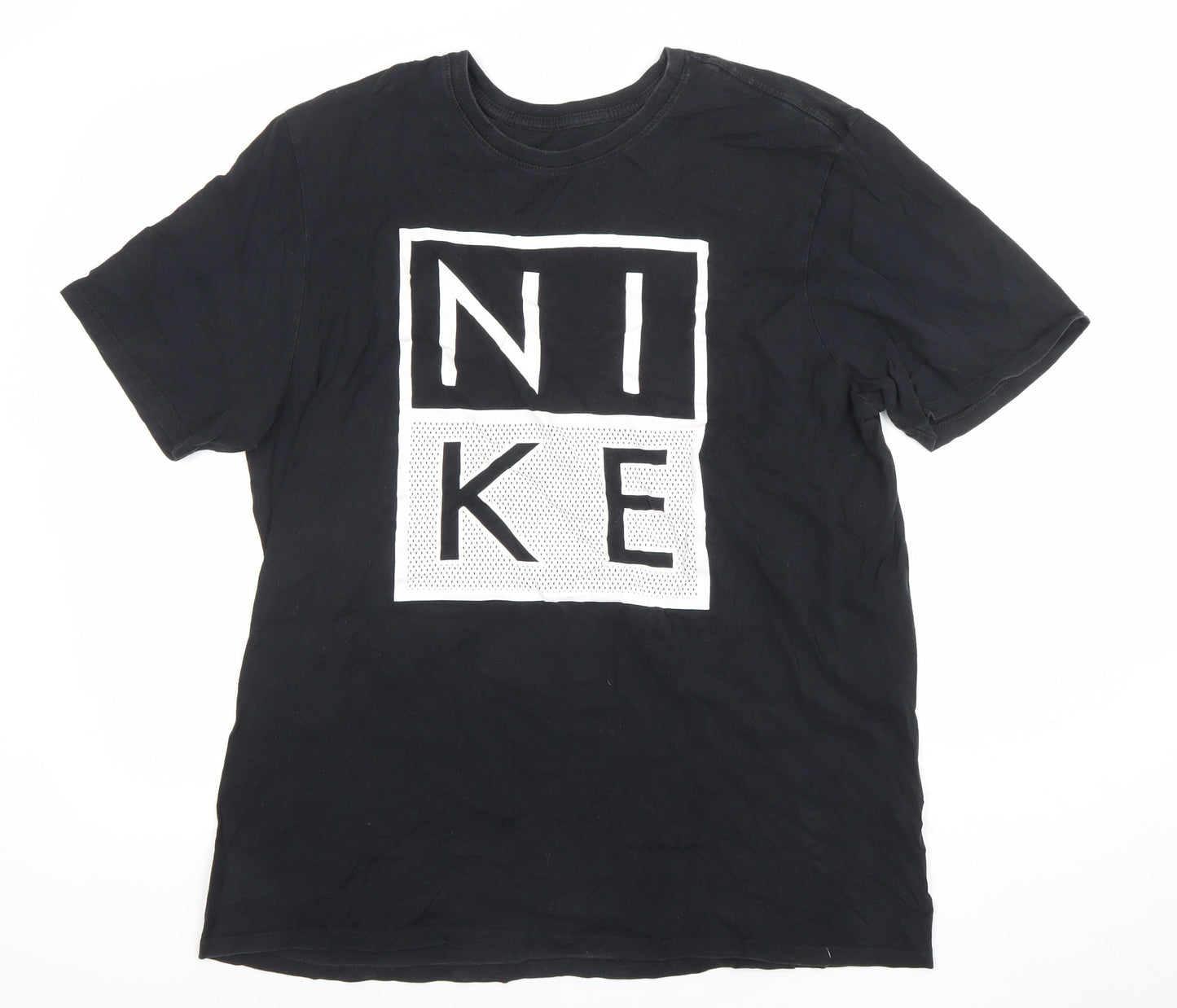 Nike Men's Black XL Athletic Fit Sports Graphic T-Shirt