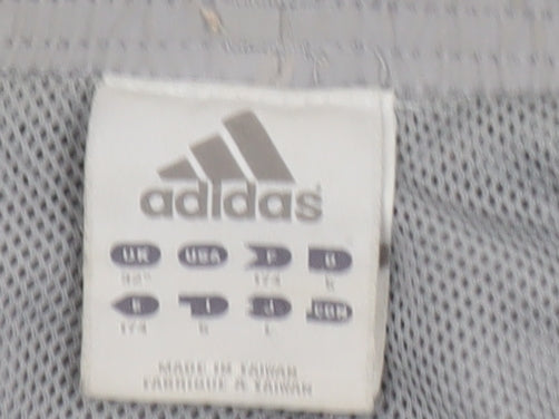 Adidas Men's Grey Track Pants L Breathable Quick Dry Activewear Trousers