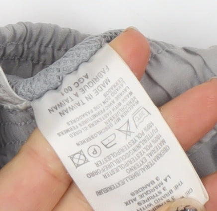 Adidas Men's Grey Track Pants L Breathable Quick Dry Activewear Trousers