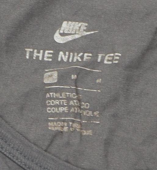 Nike Men's Grey Sleeveless Athletic Fit Cotton Tank Top M