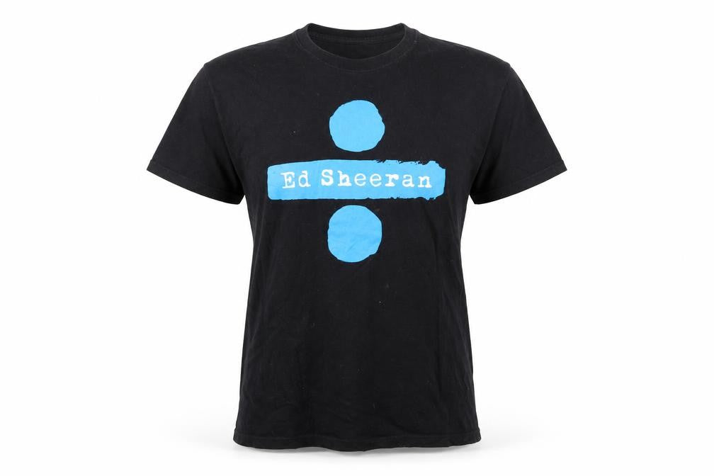Keya Women's Black Ed Sheeran Divide Tour 2018 Cotton T-Shirt M