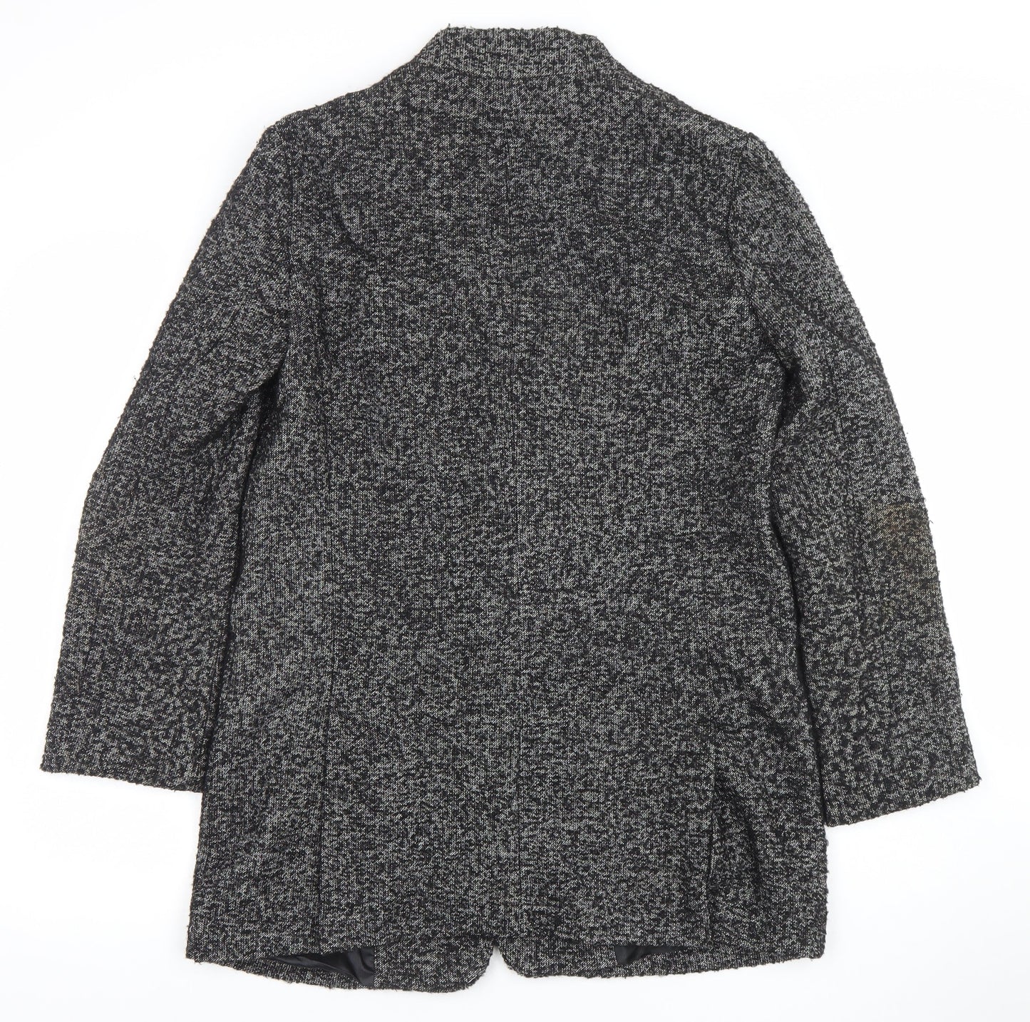 Zara Basic Women's Grey Wool Blend Mid-Length Coat M