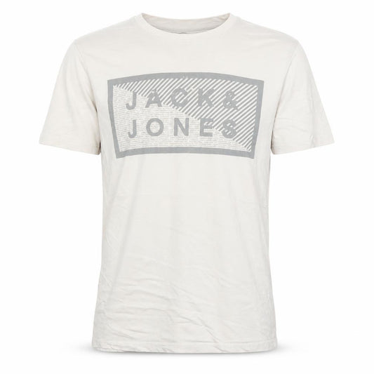 Mens UK Size M JACK & JONES White  Cotton T-Shirt