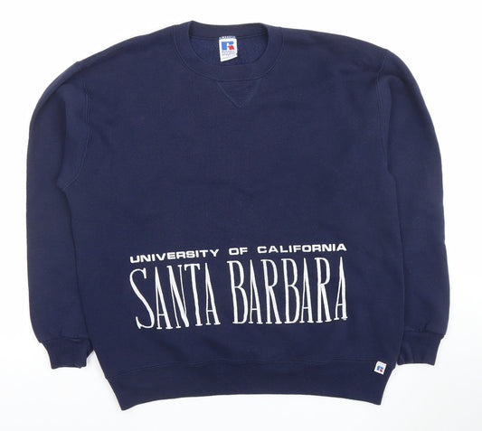 Russell Athletic Men's Blue Large University Santa Barbara Sweatshirt