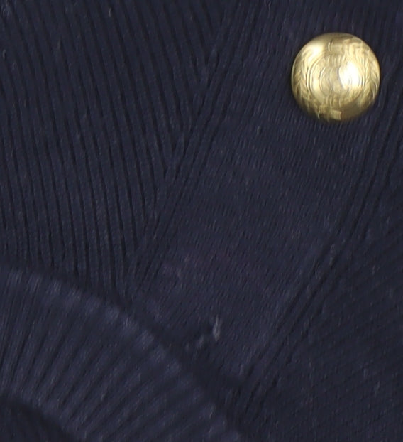 Tommy Hilfiger Women's Blue Striped Cotton Jumper Size S