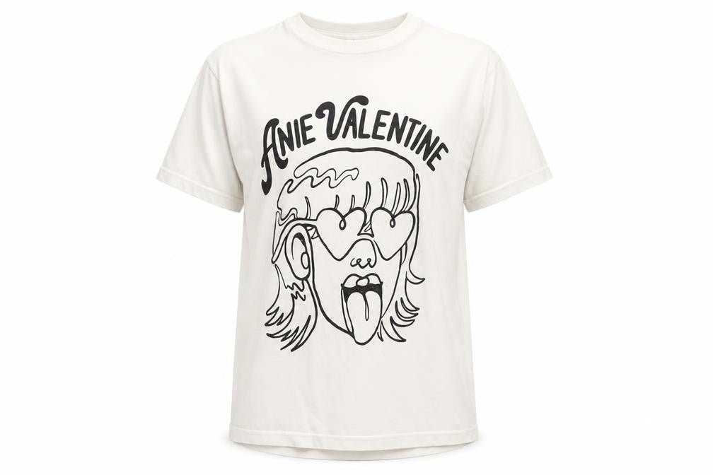 SOL'S Men's White Anie Valentine Graphic Print Cotton T-Shirt Size S