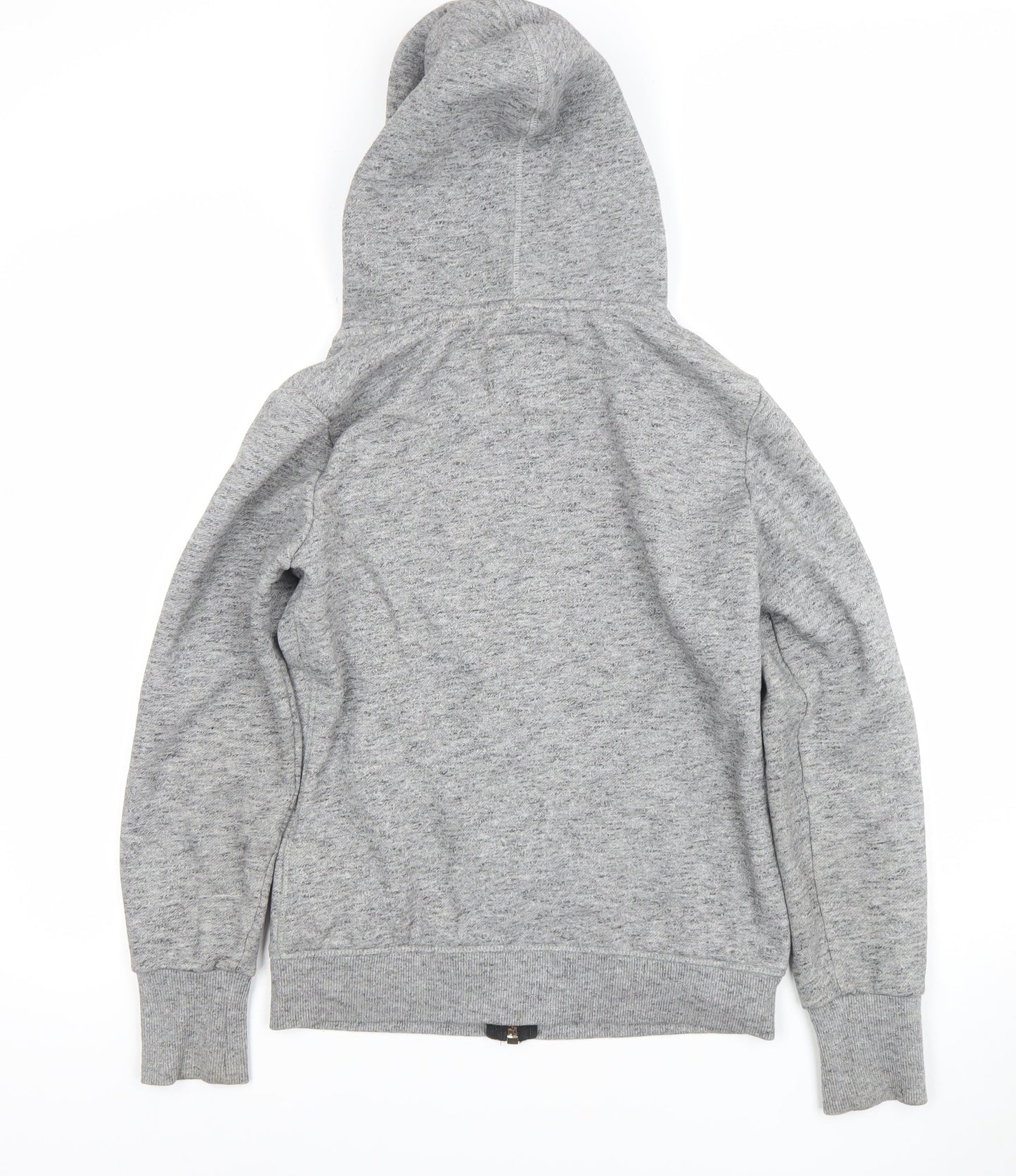 Superdry Women's Grey Full Zip Hoodie UK 10 Classic Fit
