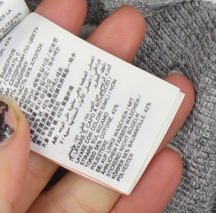 Superdry Women's Grey Full Zip Hoodie UK 10 Classic Fit