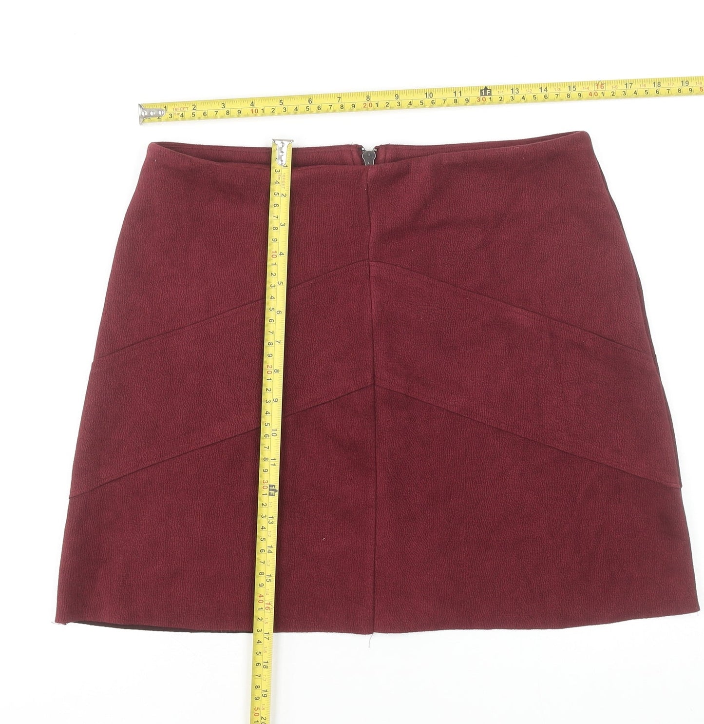 Vero Moda Women's Red Short Stretch Pencil Skirt M