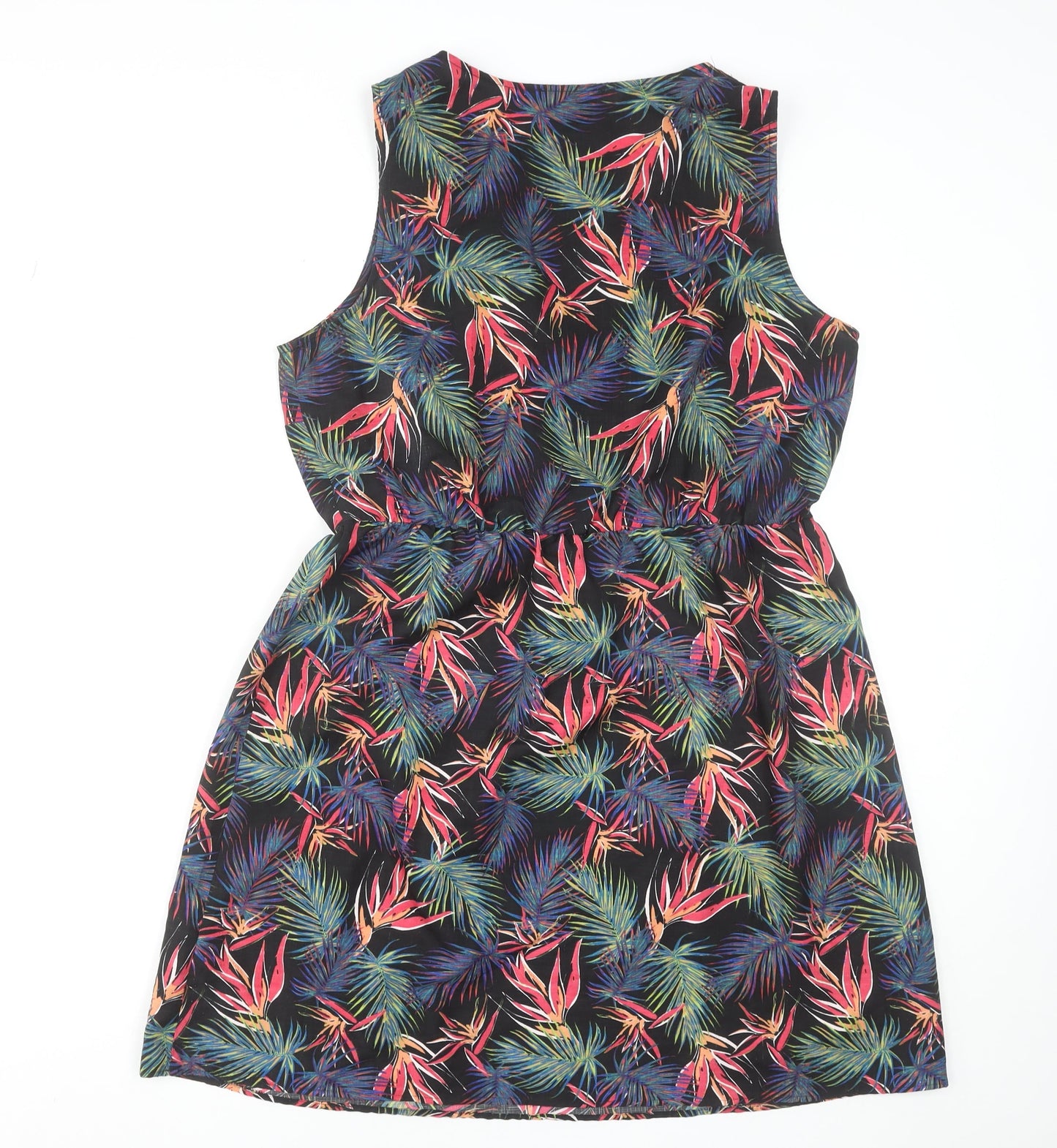 St. Bernard for Dunnes Stores Women's Multicoloured Tropical A-Line Sleeveless Dress L