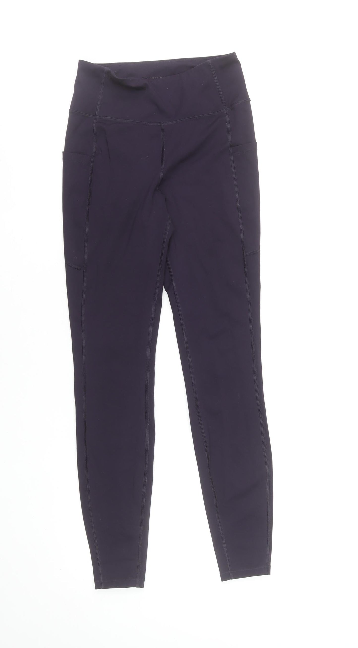 Marks and Spencer Women Black Leggings Size 8 High Waist Stretch Activewear
