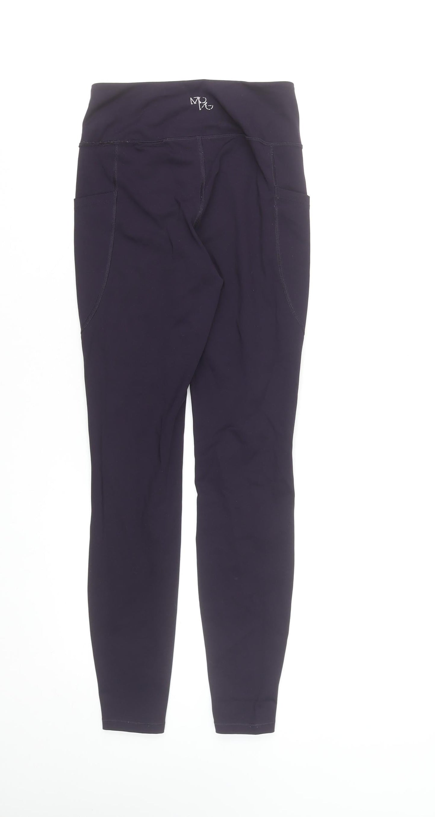 Marks and Spencer Women Black Leggings Size 8 High Waist Stretch Activewear