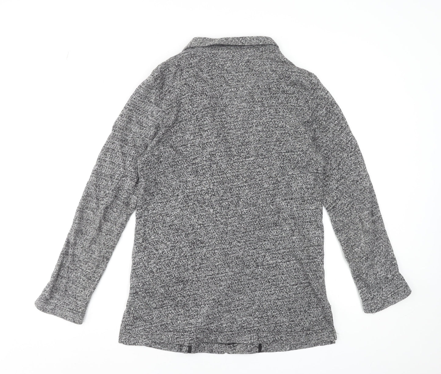 H&M Divided Women’s Grey Knit Cotton Blend Coatigan Size 8