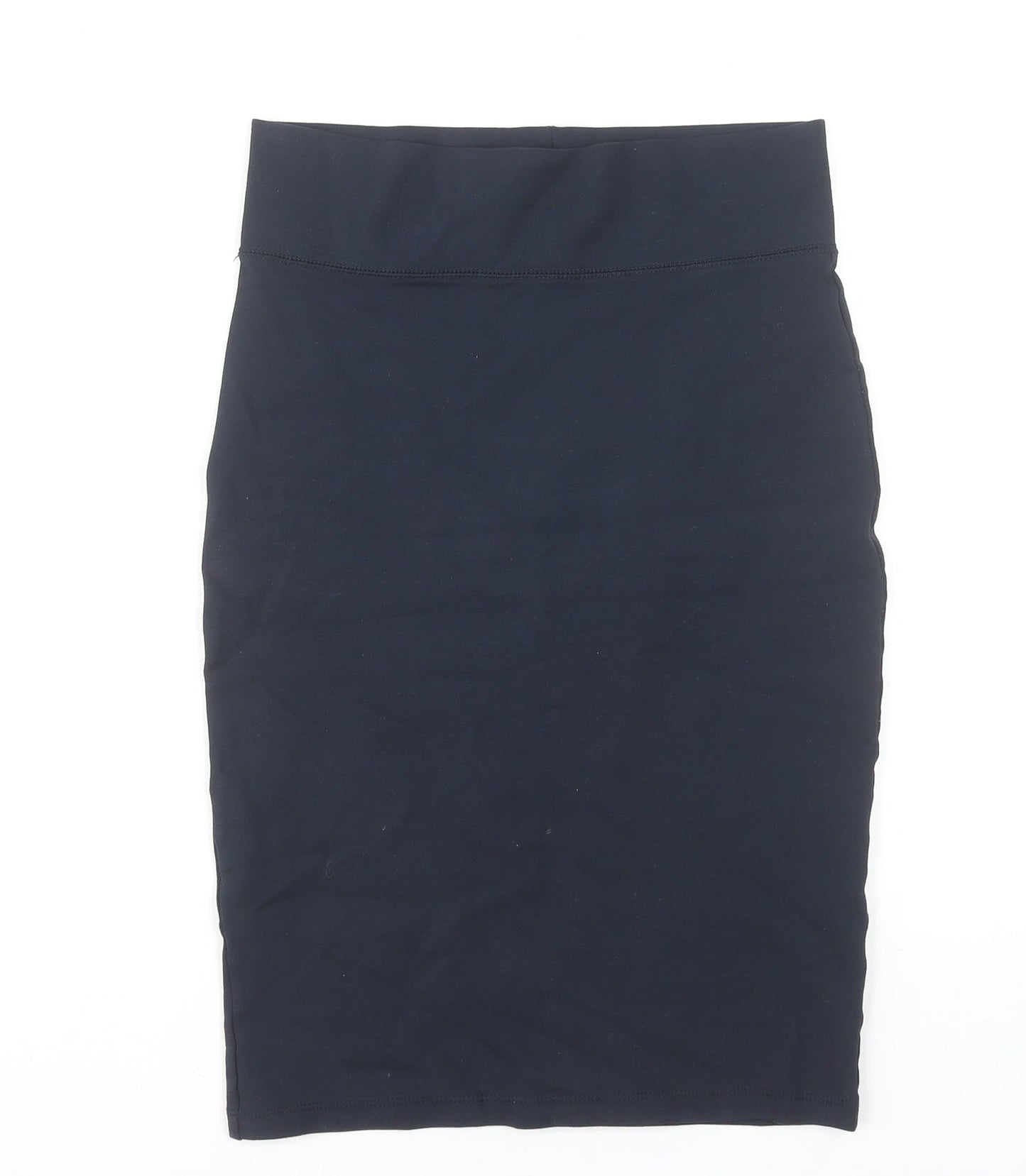 Forever 21 Women Black M Jersey Pencil Skirt High Waist Stretch