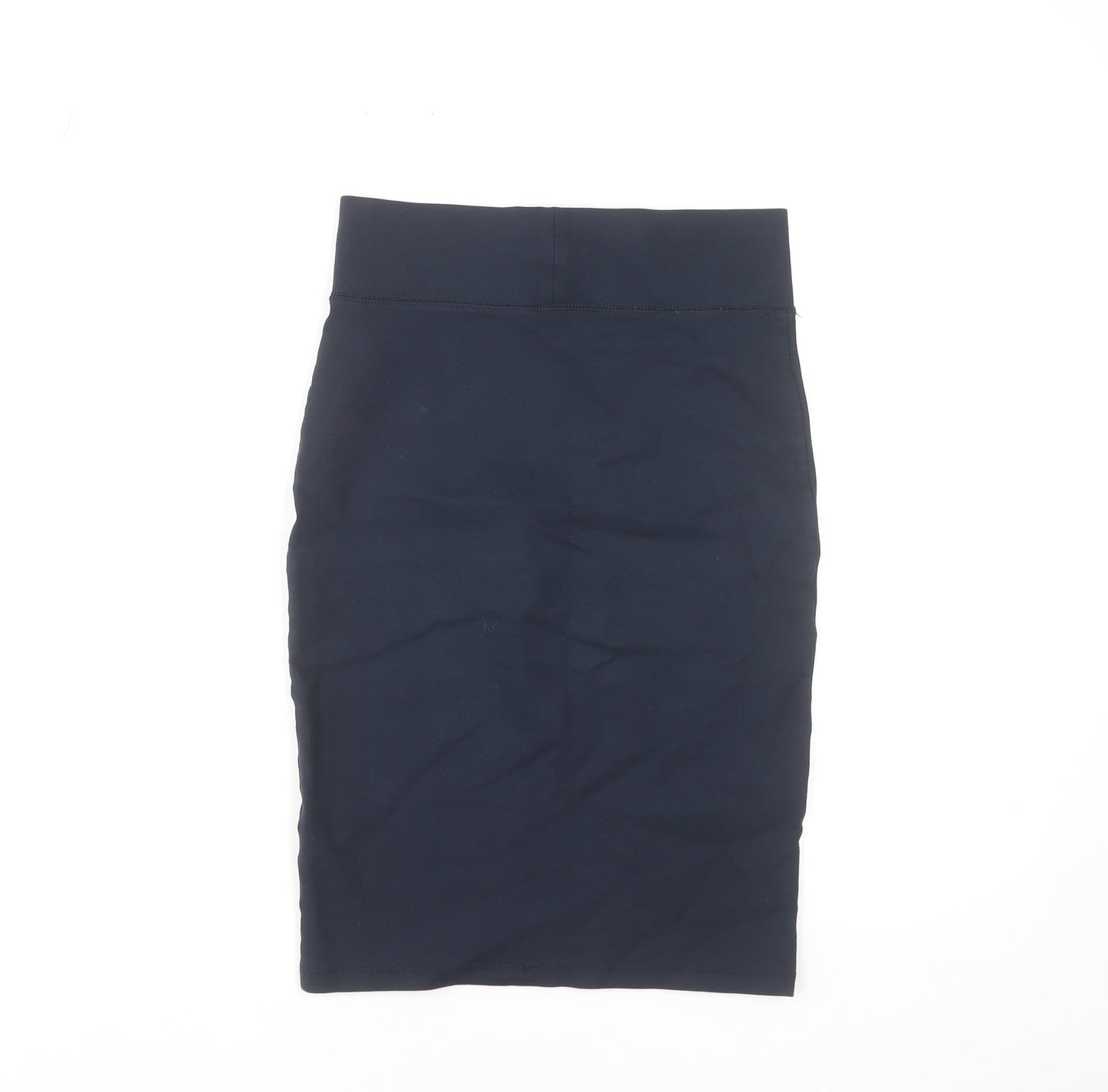 Forever 21 Women Black M Jersey Pencil Skirt High Waist Stretch