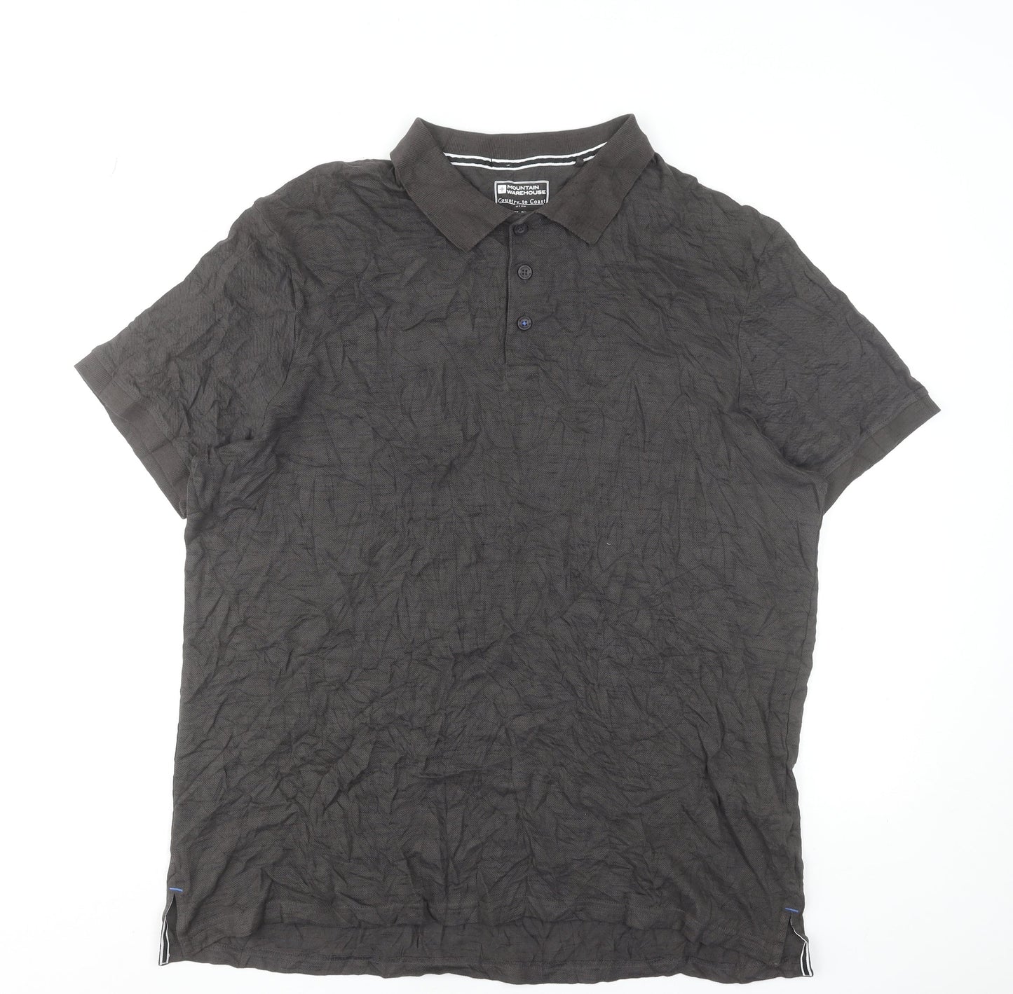 Mountain Warehouse Men's Grey XL Country to Coast Polo Shirt