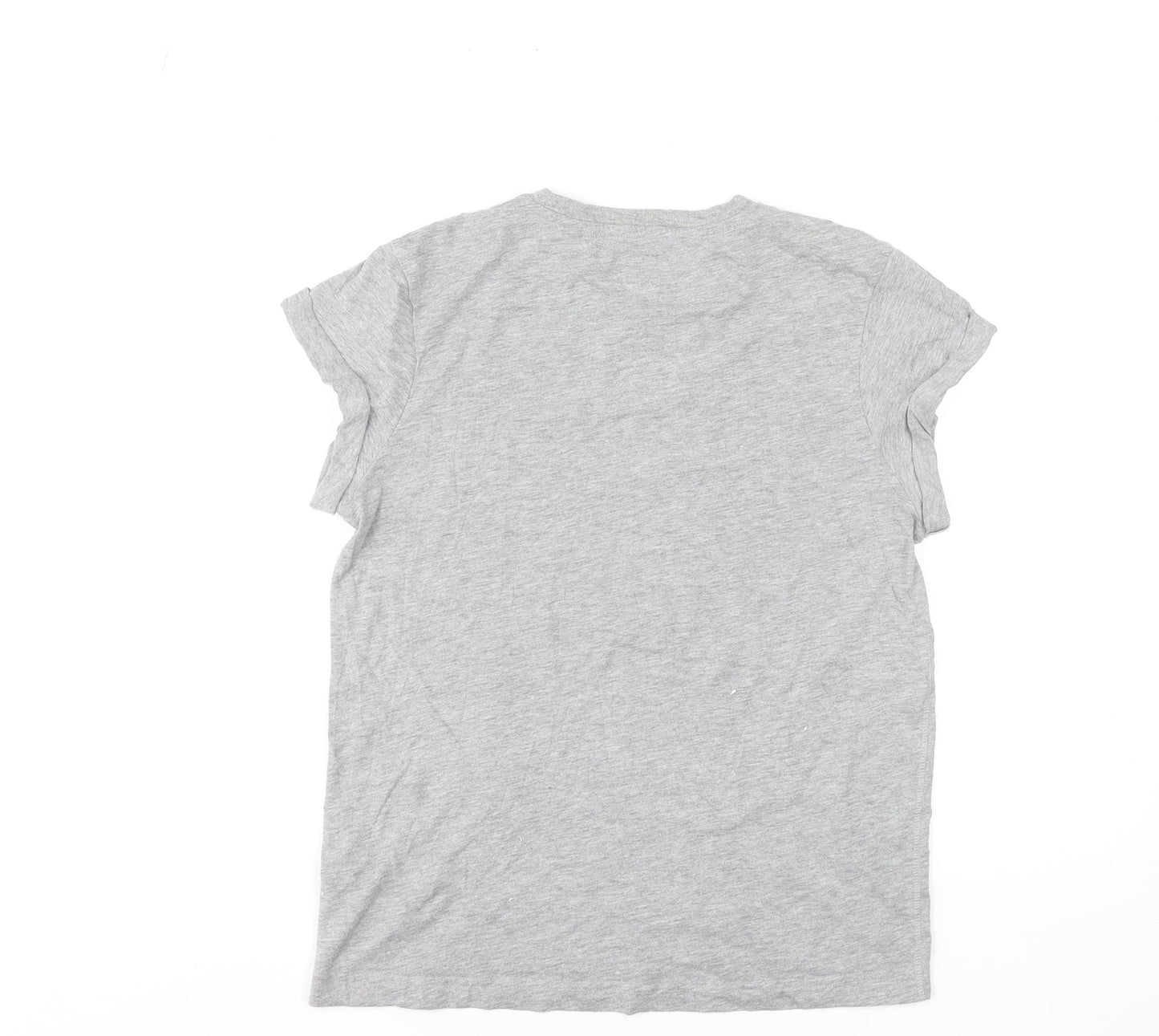 Jack Wills Womens Grey Basic Crew Neck Short Sleeve T-Shirt Size 8