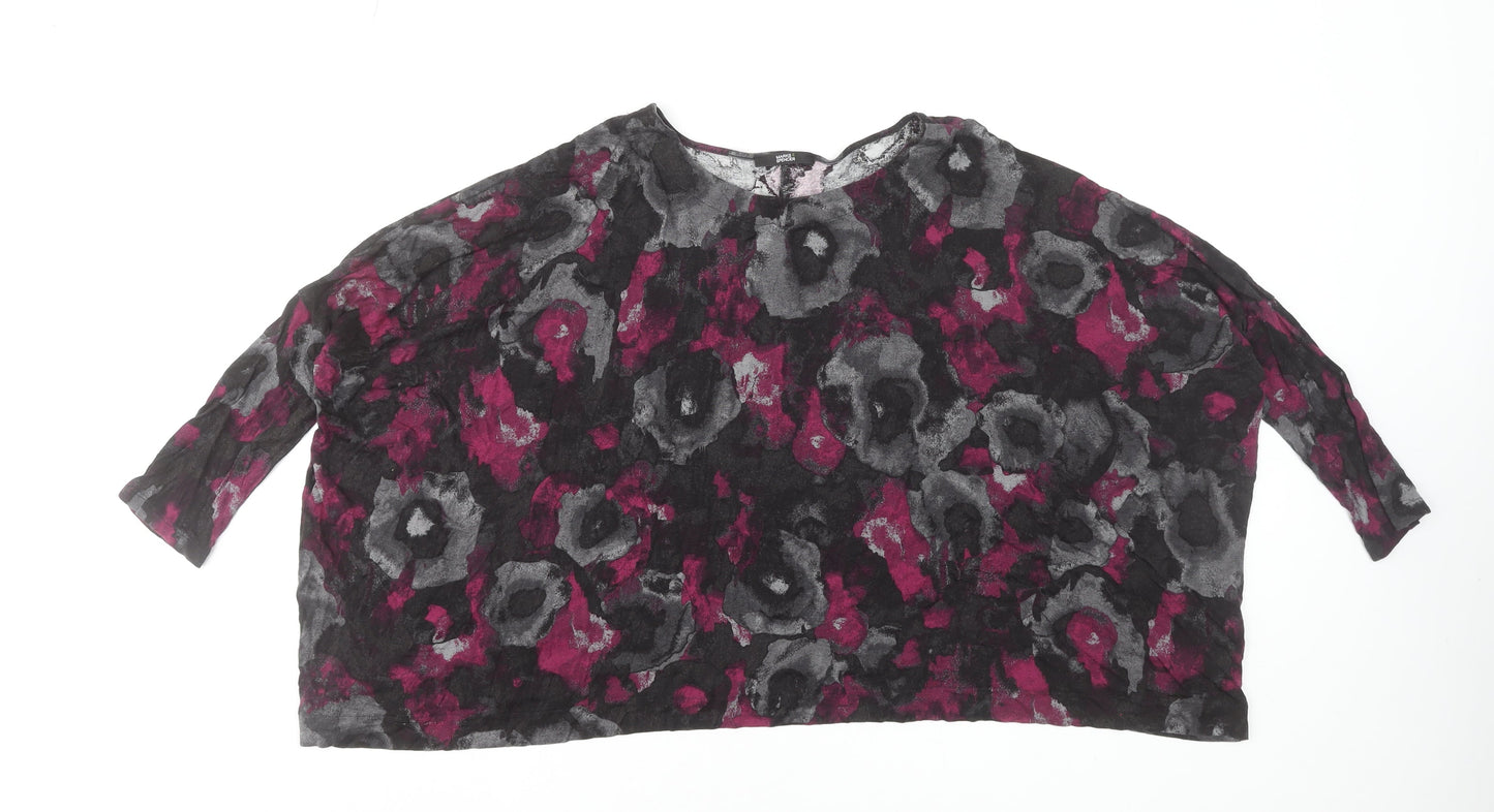 Marks and Spencer Women's Multicoloured Floral Tunic Blouse UK 12