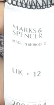 Marks and Spencer Women's Multicoloured Floral Tunic Blouse UK 12