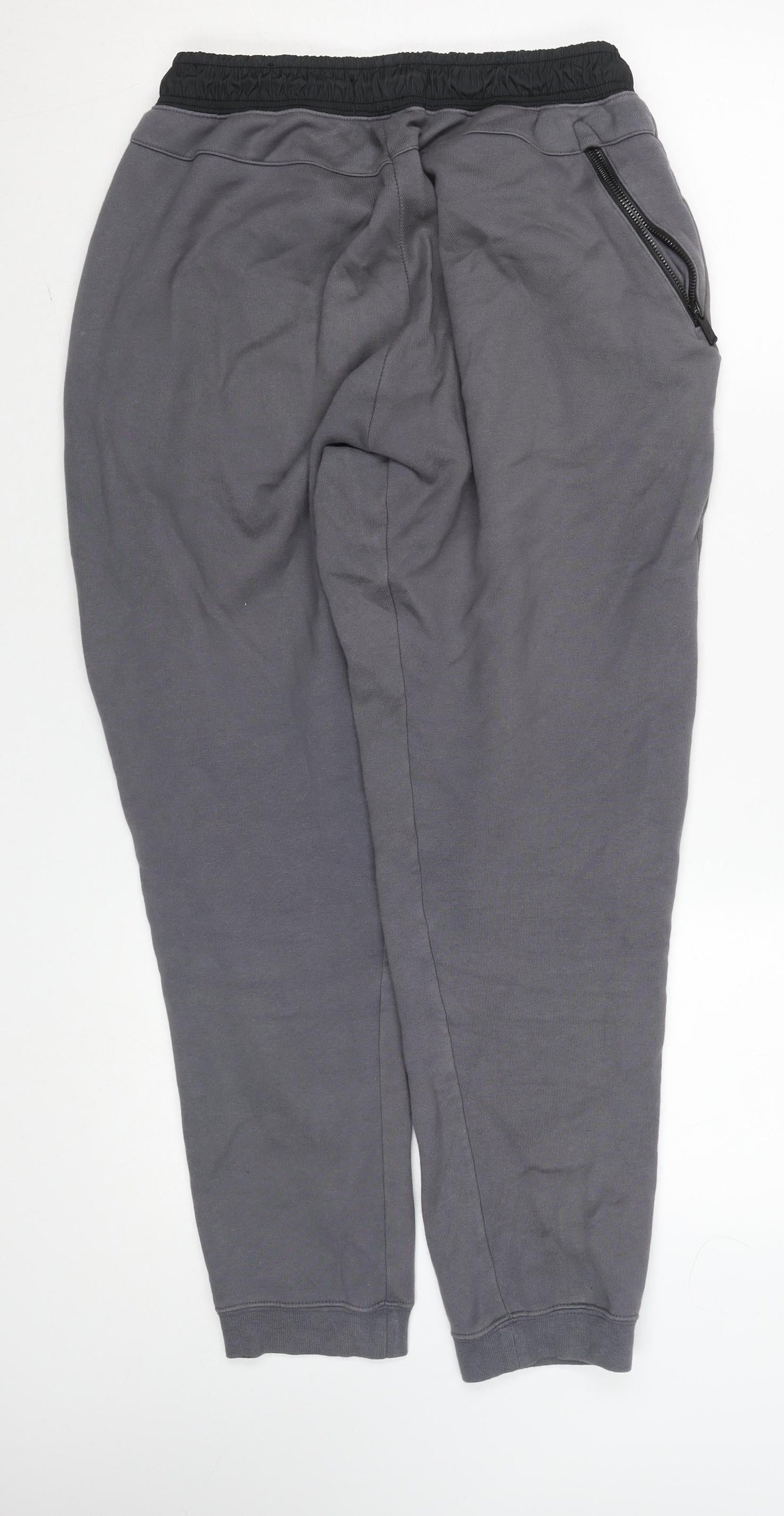 Nike Men's Grey Jogger Trousers M Fleece Regular Fit Activewear