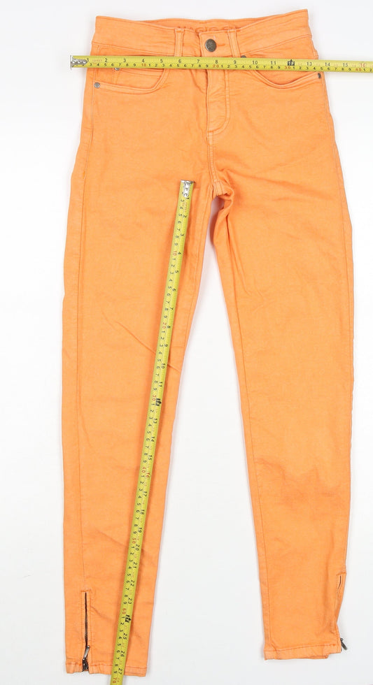 G-Star Raw Women's Orange Skinny Jeans Size 6 Mid Rise Stretch