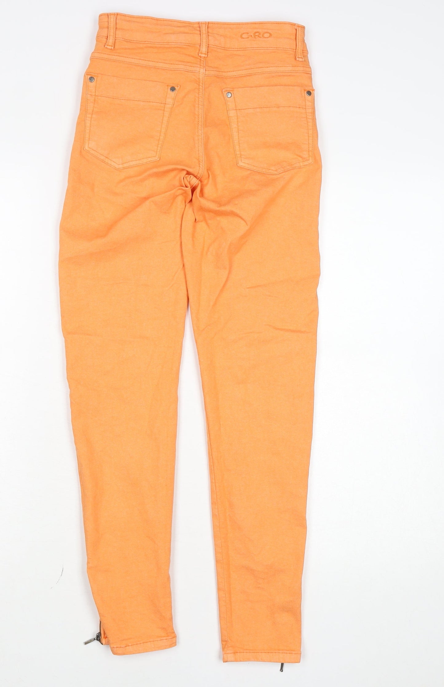 G-Star Raw Women's Orange Skinny Jeans Size 6 Mid Rise Stretch