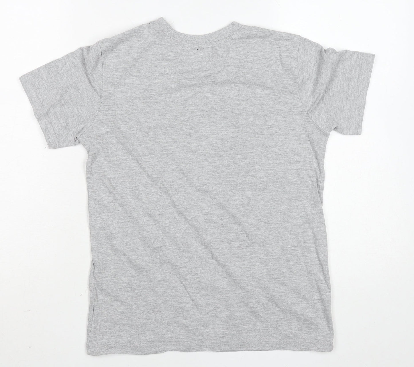 Reebok Girls Grey Logo T-Shirt 11-12 Years Lightweight Cotton Blend