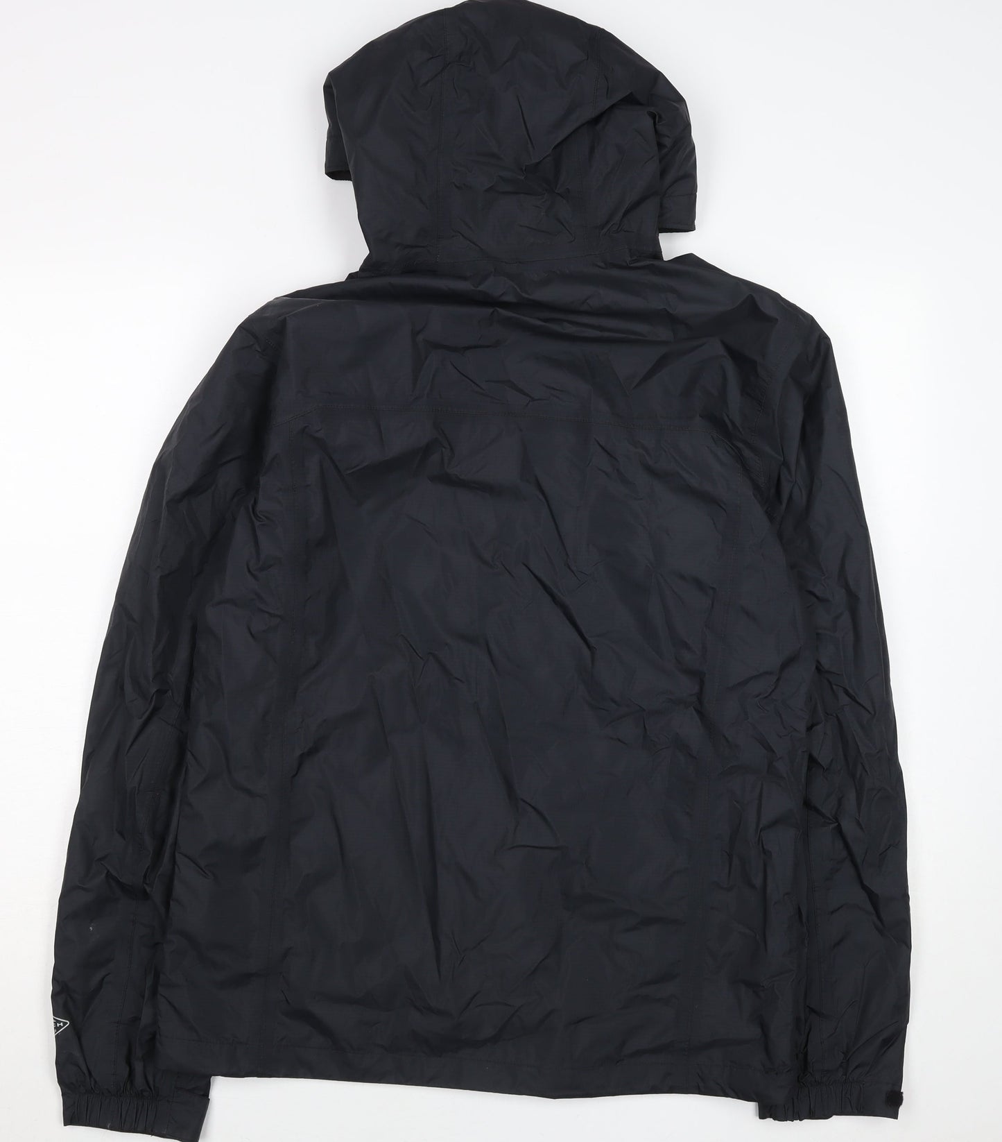 Columbia Men's Black Waterproof Hooded Rain Jacket M