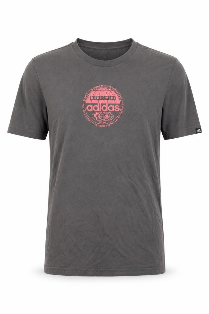 Mens UK Size S adidas Grey  Cotton T-Shirt