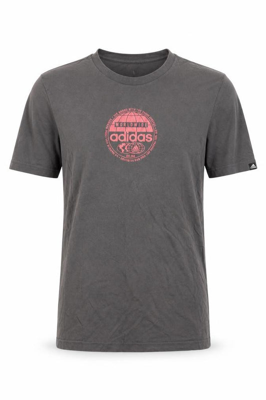 Mens UK Size S adidas Grey  Cotton T-Shirt