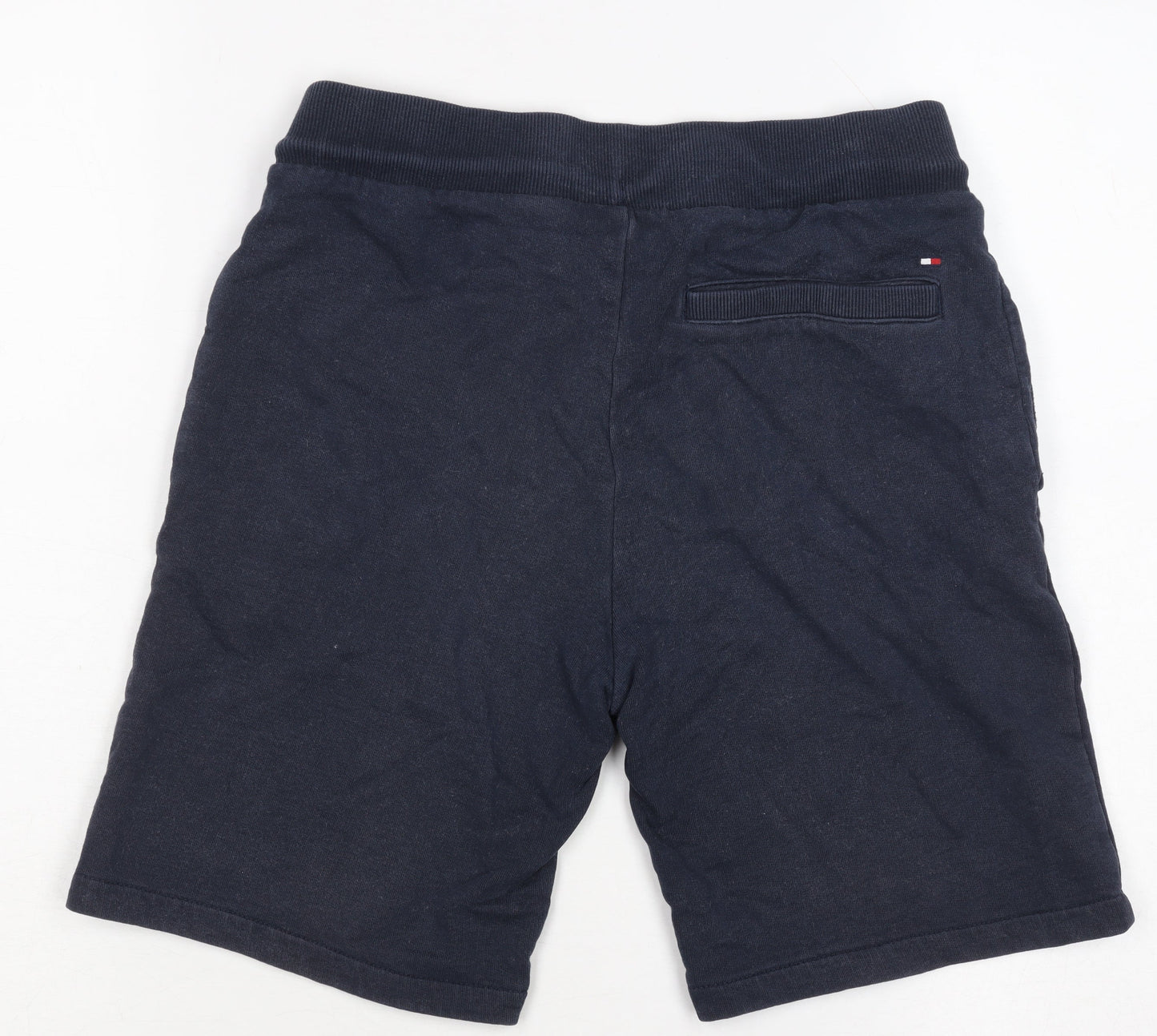 Tommy Hilfiger Boys Navy Sweat Shorts 13-14 Years Drawstring Waist
