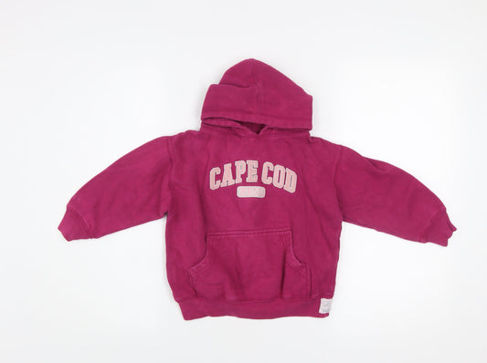 Cuffy’s Cape Cod Girls Pink Pullover Hoodie Size 4 Cotton Blend
