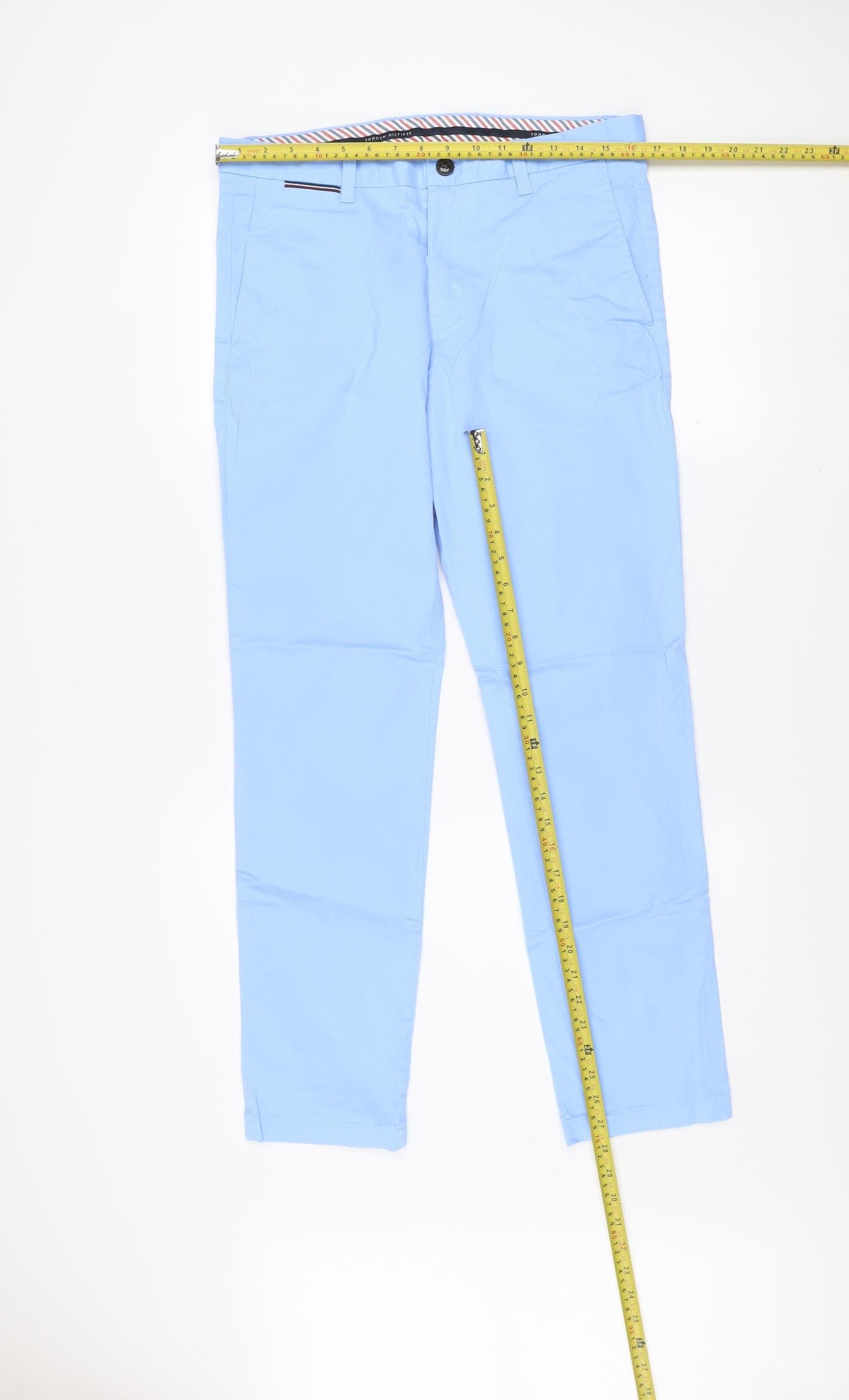 Tommy Hilfiger Men's Blue Slim Fit Chino Trousers 32/30