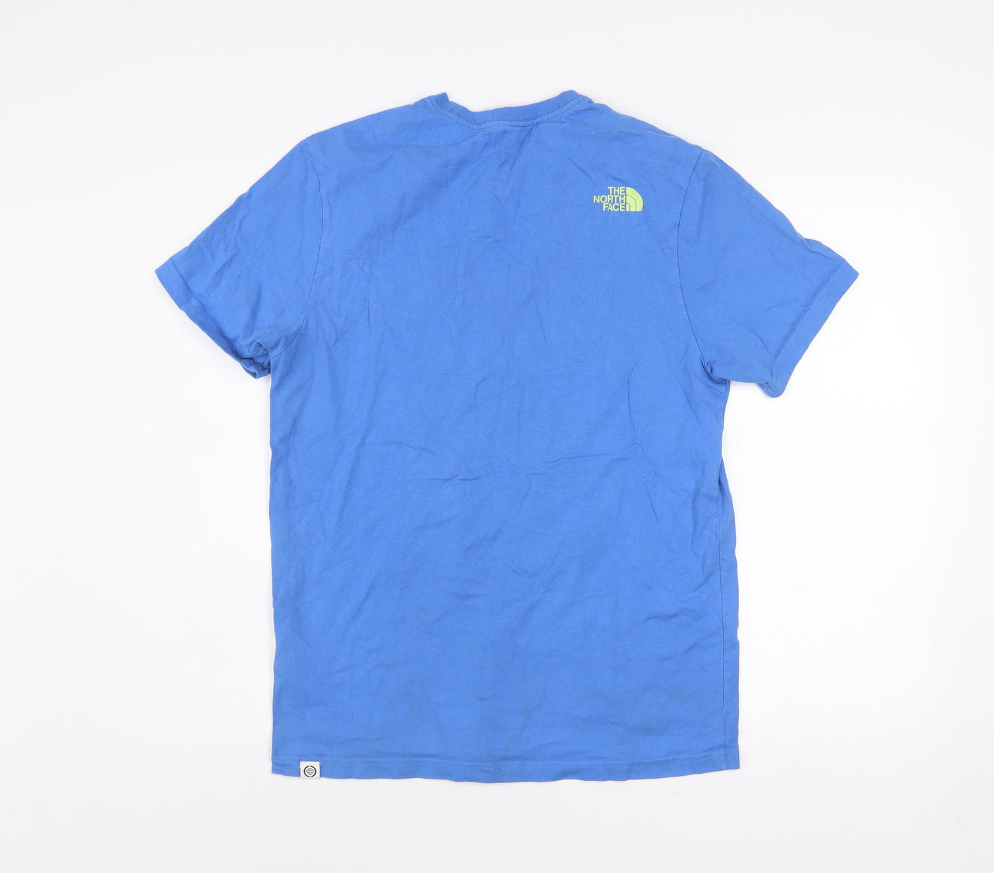 The North Face Men's Blue Cotton Crew Neck Short Sleeve T-Shirt M